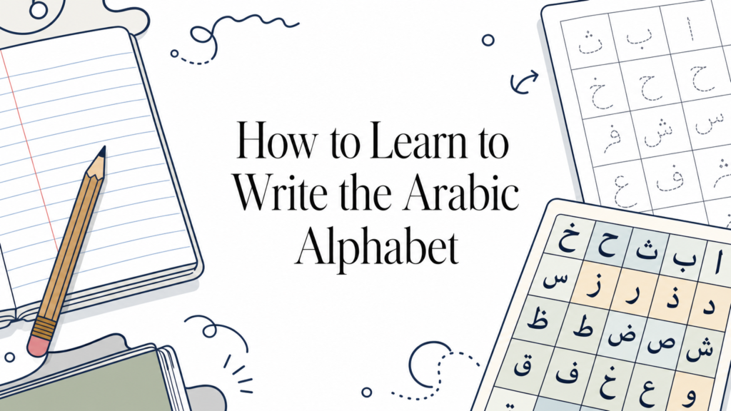 How to Learn to Write the Arabic Alphabet