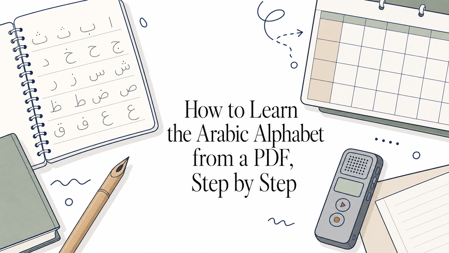 How to Learn the Arabic Alphabet from a PDF, Step by Step