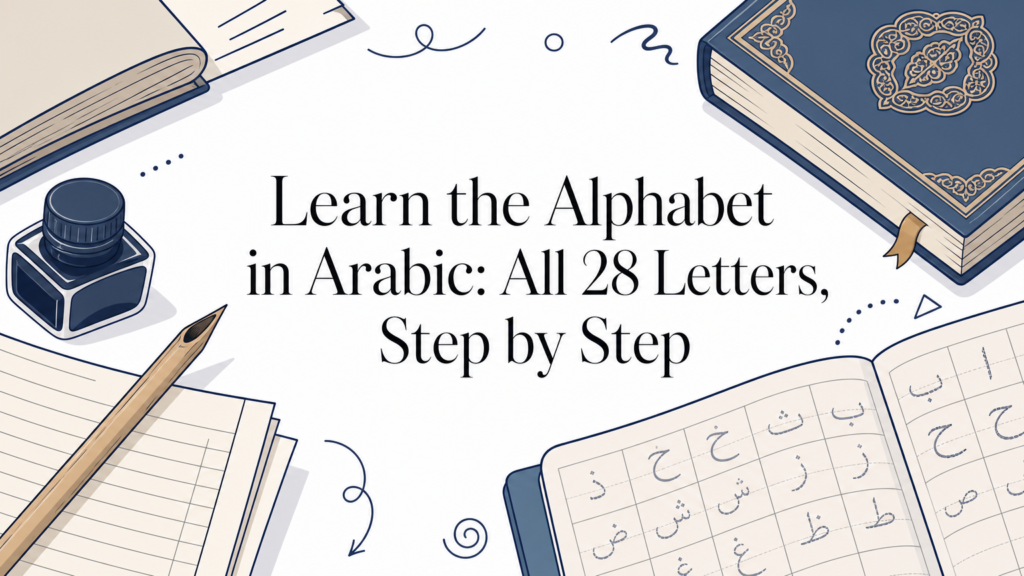 Learn the Alphabet in Arabic: All 28 Letters, Step by Step