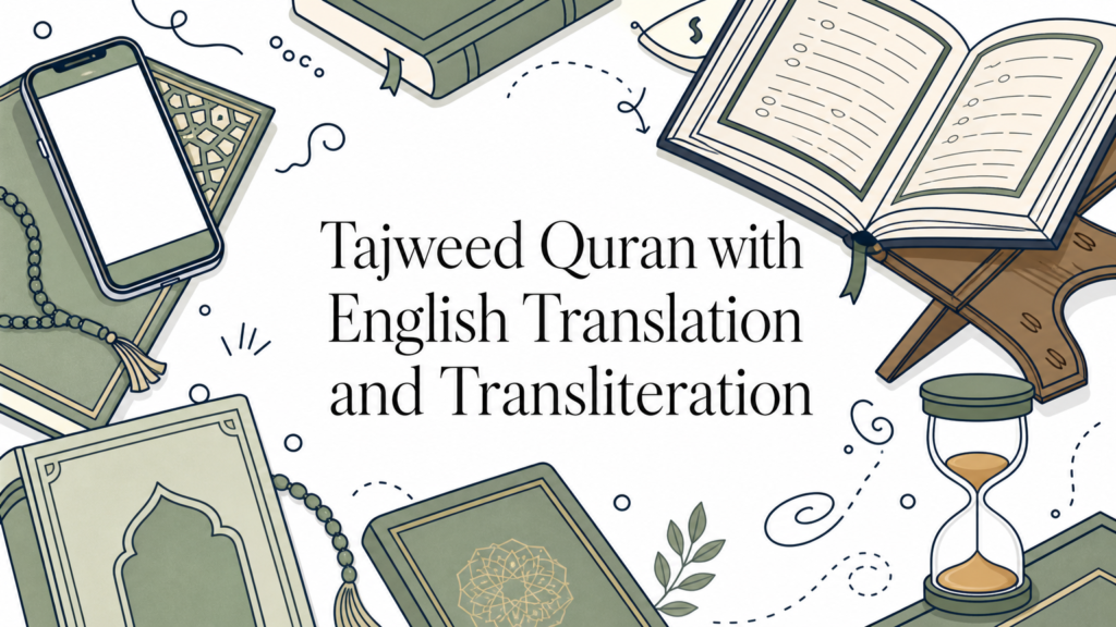 Tajweed Quran with English Translation and Transliteration