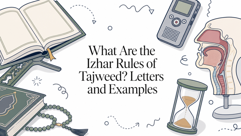 What Are the Izhar Rules of Tajweed? Letters and Examples
