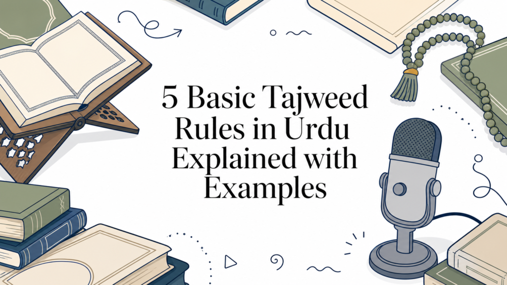 5 Basic Tajweed Rules in Urdu Explained with Examples
